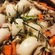 鍋の素活用●鶏肉と餅&うどんの炭水化物鍋