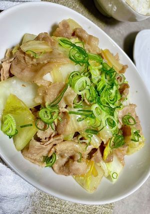 【時短】白菜豚バラポン酢炒め-レシピのメイン写真