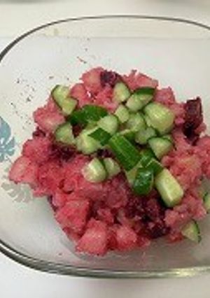 ビーツのポテトサラダ-レシピのメイン写真