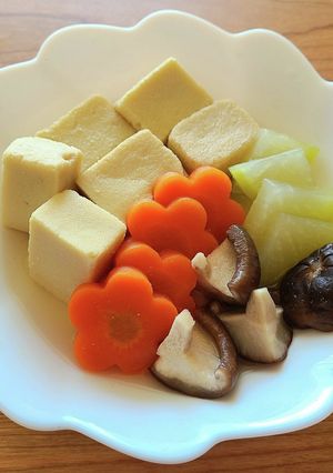 高野豆腐と野菜の含め煮　-レシピのメイン写真