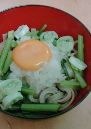 野菜釜玉うどん-レシピのメイン写真
