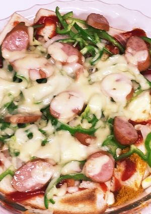 パン耳消費！耐熱皿でピザトースト-レシピのメイン写真