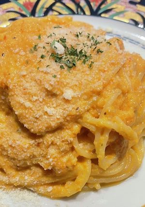 野菜も取れる！絶品トマトクリームパスタ-レシピのメイン写真