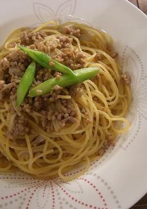 挽き肉とアスパラの和風パスタ-レシピのメイン写真