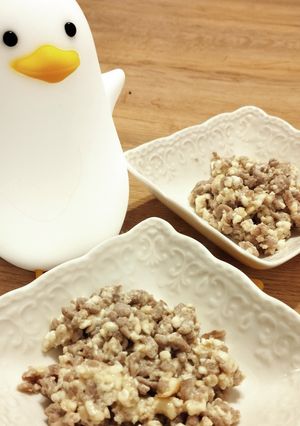 ♡小腹が減ったら♡ひき肉豆腐♡-レシピのメイン写真