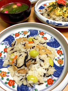 ひじきと豆の五目寿司用 酢飯-レシピのメイン写真