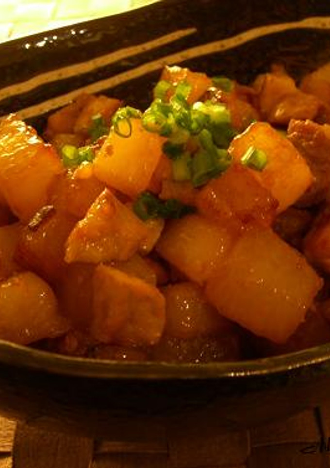 サイコロ大根と豚肉の旨煮-レシピのメイン写真