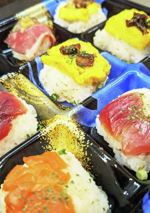 インスタ映えする。押し寿司-レシピのメイン写真