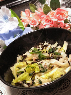 大葉香る✿白菜サラダ✿ツナ塩昆布♪-レシピのメイン写真