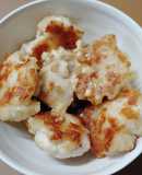 鶏むね肉のお麩マヨ焼き(明太マヨ味)