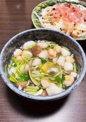 ひな祭りあさりとしめじのお吸い物（蛤）-レシピのメイン写真