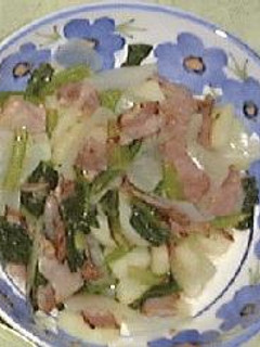 小松菜とポテトの温サラダ-レシピのメイン写真