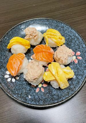 ひな祭り超簡単手毬寿司-レシピのメイン写真