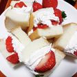 4枚切り食パンで雛祭りデザート