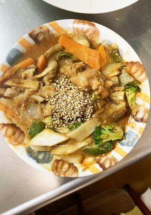 さっぱりオイきな粉味豚こま回鍋肉青椒肉絲-レシピのメイン写真