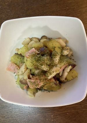 さつまいもとしめじとハムの前菜　47-レシピのメイン写真
