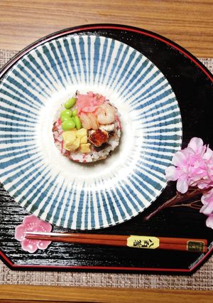 ヨウサマの減塩ひな祭りケーキ寿司-レシピのメイン写真