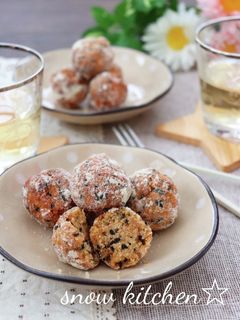 パン粉ときな粉で黒胡麻ドーナツ-レシピのメイン写真