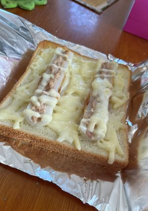 ツナちくわトースト-レシピのメイン写真