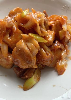 お弁当に！鶏肉とネギの甘酢炒め-レシピのメイン写真