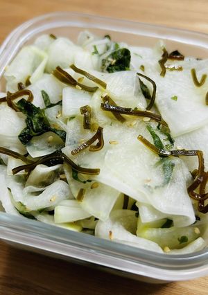 だいこんと大葉と塩昆布のお漬物-レシピのメイン写真
