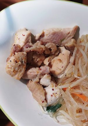 鶏むね肉のハニーマスタード焼き&野菜炒め-レシピのメイン写真