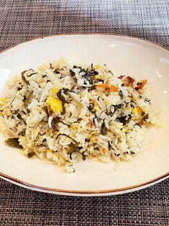 簡単!しらすと高菜のチャーハン-レシピのメイン写真