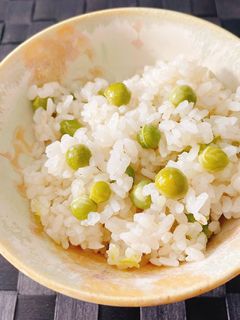 圧力鍋でえんどう豆ごはん-レシピのメイン写真