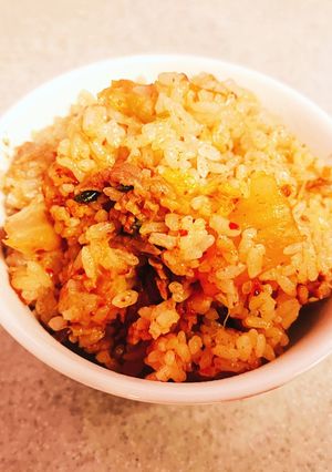 キムチと牛肉の炊き込みご飯-レシピのメイン写真