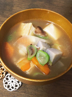 給食の「けんちん汁」♡シンプル具沢山汁物-レシピのメイン写真