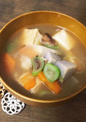 給食の「けんちん汁」♡シンプル具沢山汁物-レシピのメイン写真