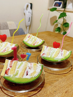 丸ごとメロンケーキ-レシピのメイン写真