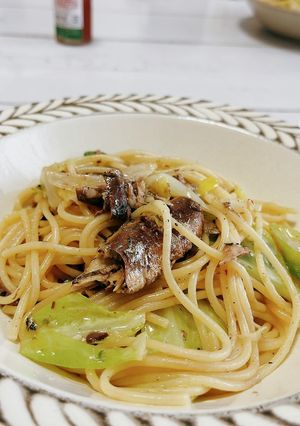 鰯とキャベツのペペロンチーノ-レシピのメイン写真