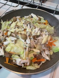 合挽肉と野菜の味噌マヨネーズ炒め-レシピのメイン写真