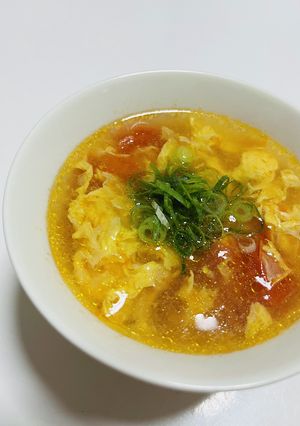 トマトと卵の酸辣湯スープ-レシピのメイン写真
