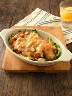 材料3つ!キャベツのキムチーズ焼き-レシピのメイン写真