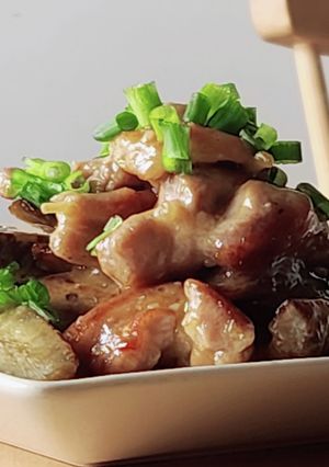 鶏肉とごぼう味噌炒め☆お弁当☆ランチ丼-レシピのメイン写真