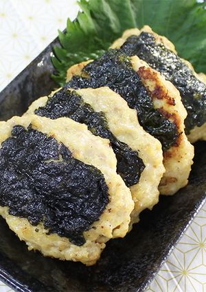 豆腐とひき肉の中華風磯辺焼き-レシピのメイン写真