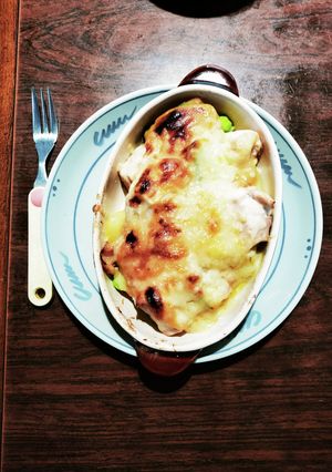根菜とチキンの味噌マヨチーズグリル焼き-レシピのメイン写真