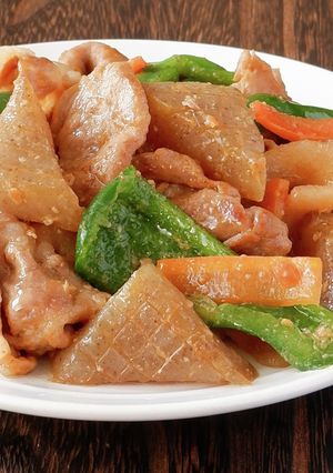 こんにゃくと豚肉のスタミナ炒め-レシピのメイン写真
