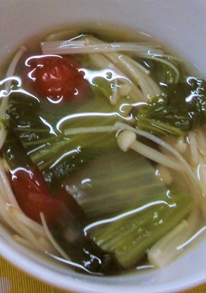 青梗菜のスープ-レシピのメイン写真