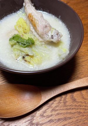 白菜と手羽中のミルクスープ-レシピのメイン写真