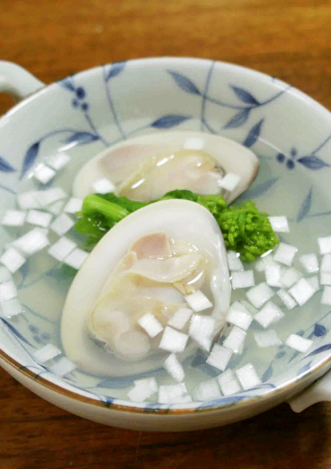 はまぐりと菜の花の潮汁-レシピのメイン写真