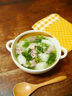 ゆず香る♪かぶと豚肉の中華風スープ-レシピのメイン写真