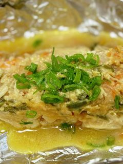 生鮭の味噌マヨホイル焼き♪-レシピのメイン写真