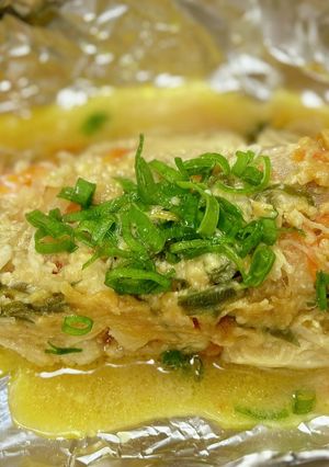 生鮭の味噌マヨホイル焼き♪-レシピのメイン写真