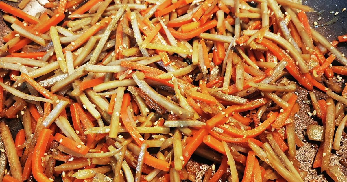 きんぴらごぼう(みりん、醤油、はちみつ) by とんぐ！ 【クックパッド