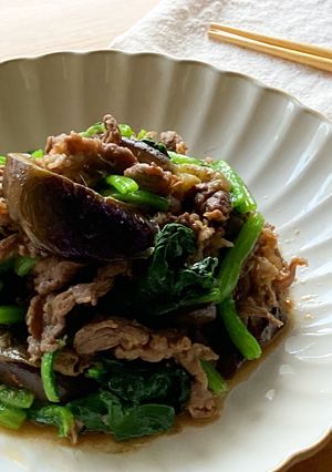 ＊牛肉と茄子の甘酢炒め追い生姜＊-レシピのメイン写真