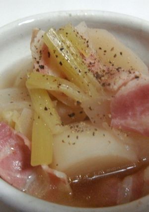 かぶとベーコンの含め煮-レシピのメイン写真