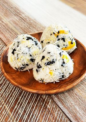 海苔香る☆しらすとチーズのおにぎり-レシピのメイン写真